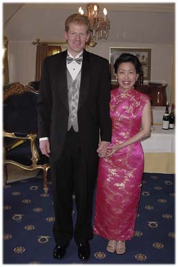 Hugo and Susan in her Chinese Dress